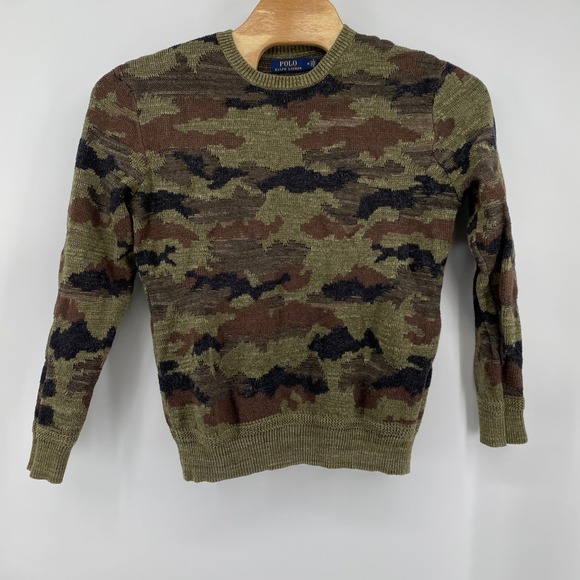 Polo Ralph Lauren Men's Camo Sweater Crewneck Pullover Knit Size M - Picture 2 of 7